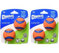 Canine Hardware Petmate 17020 2" Small Orange Chuckit! Ball Ultra 2 Pack