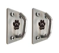 Canine Hitch- Secure Dog Leash Parking Mounted Indoor - Outdoor Wall Hook - Tie Out Stainless Steel Practical Lead Management for Home & Business, Ultimate Strength 2 Pack