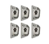 Canine Hitch- Secure Dog Leash Parking Mounted Indoor - Outdoor Wall Hook - Tie Out Stainless Steel Practical Lead Management for Home & Business, Ultimate Strength 6 Packs