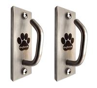 Canine Hitch- Secure Dog Leash Parking Mounted Indoor - Outdoor Wall Hook - Tie Out Stainless Steel Practical Lead Management for Home & Business, Standard Size 2 Pack