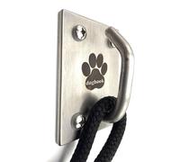 Canine Hitch- Secure Dog Leash Parking Mounted Indoor - Outdoor Wall Hook - Tie Out Stainless Steel Practical Lead Management for Home & Business, Ultimate Strength