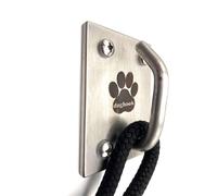 Canine Hitch- Secure Dog Leash Parking Mounted Indoor - Outdoor Wall Hook - Tie Out Stainless Steel Practical Lead Management for Home & Business, Ultimate Strength