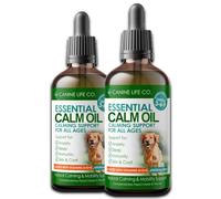 Canine Life Co. Dog Calm Oil (60ml) Made from Pure Hemp Seed Oil for All Breeds, Natural Calming Support, Joint & Skin Health (120ml) Made In The UK