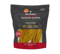 Canine Naturals Chicken Dipped Cow Ears Chews for Dogs,All Natural, 3 Count