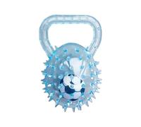 Canine Play Sphere - Textured Rubber Chew Toy with Soccer Ball Core for Juvenile Dogs, Carry Handle | Garden Recovery Stimulation Nibbling Coaching