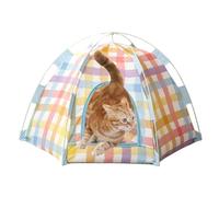 Canine Privacy Cabin - Breathable Fabric Shadow, Lightweight Folding Canopy, Sturdy Grounded Base | Comfortable Rest Area, Designed for Relaxing Summer Afternoon Naps