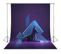 Canine Sculpture Backdrop Background for Photography High Density Polyester Fabric Background Banner Seamless Photo Booth Prop Backdrop 56"x79" for Birthday Party Decor Photoshoot Banner Props