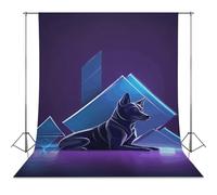 Canine Sculpture Backdrop Background for Photography High Density Polyester Fabric Background Banner Seamless Photo Booth Prop Backdrop 56"x118" for Birthday Party Decor Photoshoot Banner Props