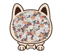 Canine Shape Jigsaw - 135 Piece Learning Set, Interactive Mind Builder, Artistic Assembly Toy, Decorative Figure Craft | Dog Shaped Jigsaw 135 Piece Solving for Indoor Outdoor Decoration Party Display