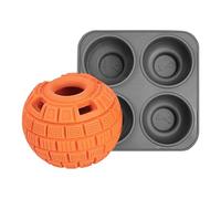 Canine Snack Feeder Toy - Chilling Slow-Feeding Training Puzzle, Pet Treat Dispenser Ball Toy | Engaging Dog Enrichment Toys with 4 Silicone Activity Mats Keep Pets Entertained for Small Breeds