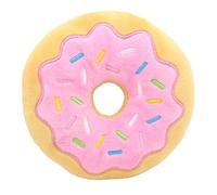 Canine Snack Ring Item - Cushioned Stuffed Treat Shape with Internal Noise Element, Gentle Mouth Safe Build, Fun Toss and Fetch Use, Easy Hold Design | Indoor Activity Engagement for Young Companions