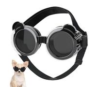 Canine Sunglass Apparel - Puppy Eye Guard | Durable Anti Fog Windproof Protective Eyewear Gear, Small Medium Dogs UV Shield Riding Cycling Travel Outdoor Beach Driving Costume Photography Props for Co