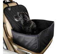 Canine Travel Companion - Elevated Safety Pod with Waterproof Liner & Adjustable Harness, Vehicle Seat for Small/Medium Dogs (45x45x58cm, Foldable Design)
