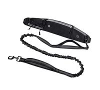 Canine Waist Belt with Flexible Bungee Cord and Storage Section for Larger Dogs Unencumbered Dog Rope Denial Twist Utilize Shock Absorbing Guide Running Rope