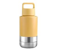 CANINOUS Travel Water Bottle for Dogs - Ideal Dog Mom Gifts - Convenient Travel Dog Bowls - Perfect for Hydration on The Go - Portable Solution for Pet Owners (Yellow)