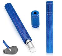 CANIPHA Golf Groove Sharpener Cleaner, Re-Grooving Golf Club Groove Cleaner Sharpener Tool, Anti-skid Grip Golf Accessories for Wedges, Suitable for U & V-Grooves, Golf Accessories for Women (Blue)