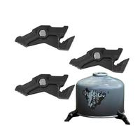 Canister Stabilizer Gas Cartridge Stabilizer Magnetic Tank Stand Camping Tank Bracket for Outdoor Activities Gas Cartridge for Outdoor Camping Hiking Picnic Cooking Stable Plate Camping Accessories