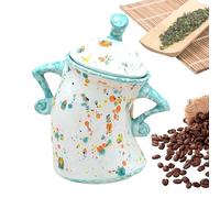 Canister With Attitude Creative Cup Ornament 20x17.5x10cm Storage Jars With Attitude Hands On Hips Shape Airtight Lid Easy To Use PVC Food Storage Containers For Coffee Tea Sugar Cookie