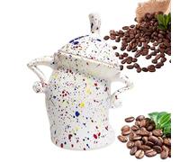 Canisters With Attitude,Cute Food Storage Jars With Airtight Lid For Kitchen,Fun Sassy Decor Canisters For Coffee, Tea, Sugar - Fun Decorative Containers For Countertop & Halloween,20 * 18cm