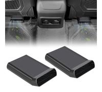 Canitu 2PCS Under Seat Vent Deflectors,Rear Seat Passenger Floor AC Air Conditioning Vent Directional Deflectors Extension Floor AC Vent Extenders for Ford F150 Lightning & Raptor 2015-2024