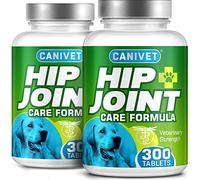 CANIVET Dog Joint Care Supplements | 600 Tablets | With Green Lipped Mussel, Glucosamine & Chondroitin, Turmeric, MSM, Hyaluronic Acid, Manganese and Vitamins for dog joint care. Aids stiff joints.