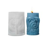 CANKLE Type Candle - Dolphin Relief Silicone Therapy Craft Type Candle Candle Creation Designed Creative Condor Type