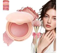 Canknown Blush - Canknown Bloom Up Baked Highlighting Blush, Glitter Powder Blushs, Natural Finish, Buildable Color, Long Last Natural Complexion, Shape, Contour & Highlight (01#)