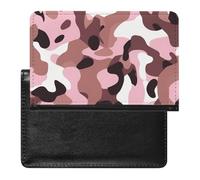 cankuop Blush Pink Brown Camo Passport Cover Protector, Slim Holder for International Journey Accessories, Travel Organizer