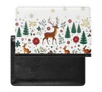 cankuop Christmas Deer Forest Scene (2) Passport Cover Protector, Slim Holder for International Journey Accessories, Travel Organizer