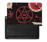 cankuop Red Star Eye Hand Candle Cross Text (2) Passport Cover Protector, Slim Holder for International Journey Accessories, Travel Organizer