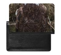 cankuop Regal Brown Eagle Passport Cover Protector, Slim Holder for International Journey Accessories, Travel Organizer