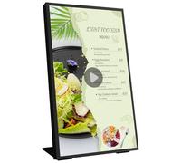 Canlarriz Digital Signage Display, 18.5 Inch 700 Nits Ultra-Bright Digital Menu Board with CMS, Desktop Digital Signage for Business, Restaurants & Commercial Use