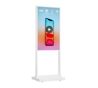 Canlarriz Digital Signage Kiosk 50 inch Digital Menu Board for Restaurants and Stores Advertising Screen 4K UHD 700 nits Ultra-High Brightness Poster Display Free Web Content Editor Android 4GB+64GB