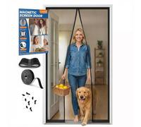 CANLENE Premium Magnetic Screen Door, Heavy-Duty Reinforced Mesh, Ultra-Dense Weave, Smooth Auto-Close, Pets & Kids - Hands-Free, No-Gap Seal