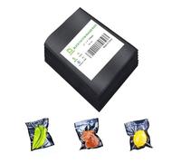 CANLENPK 2.7x4 Inch/7x10cm Vacuum Seal Bags Black Back and Clear Front,Food Storage Bag,Seal Meal Snack Fruit Nut,Boil Steam Heat Freeze,Commercial Grade Heavy Duty Sealable Bags (100PCS)
