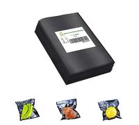 CANLENPK 4x6 Inch/10x15cm Small Black Back and Clear Front Vacuum Sealer Bags,Food Storage Bag,Seal Meal Snack Fruit Nut,Boil Steam Heat Freeze,Commercial Grade Heavy Duty Sealable Bags (100PCS)