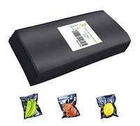 CANLENPK 4x8 Inch/10x20cm Small Black Back and Clear Front Vacuum Sealer Bags,Food Storage Bag,Seal Meal Snack Fruit Nut,Boil Steam Heat Freeze,Commercial Grade Heavy Duty Sealable Bags (100PCS)