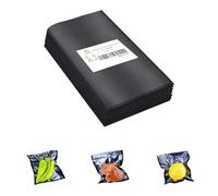 CANLENPK 6x10Inch/15x25cm Black Back and Clear Front Vacuum Sealer Bags,Food Storage Bag,Seal Meal Snack Fruit Nut,Boil Steam Heat Freeze,Commercial Grade Heavy Duty Sealable Bags (100PCS)