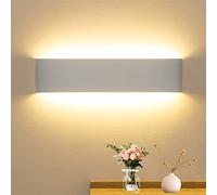 CANMEIJIA LED Wall Lights Indoor 41CM, 16W Wall Lamp 3000K Warm Light Up and Down Wall Lights Aluminum Modern Style for Bedroom Bathroom Living Room Hallway Kitchen Corridor Stairs Office (White)