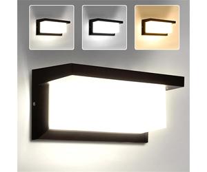 CANMEIJIA Outdoor Wall Lights 18W LED Outside Wall Lights Waterproof IP65 Aluminum Light Lighting 3000K 4000K 6500K Ideal for Gardens, garages, Portals