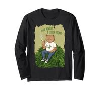 Cannabis Cat smoking a Joint - ALWAYS A LITTLE STONED 1 Long Sleeve T-Shirt
