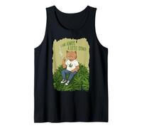 Cannabis Cat smoking a Joint - ALWAYS A LITTLE STONED 1 Tank Top