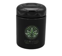 Cannabis Hardening Glass Humidor with Hygrometer 250 ml, Humidity and Temperature Sensor with Hygrometer Made of High-Quality Purple Glass