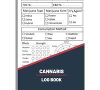 Cannabis Log Book: Unique Medical Marijuana Cannabis Review Log Book For Tasting Reviewing And Taking Notes, Cannabis Journal, Marijuana Log ... ... Your Favourite Weed Marijuana Strains Stoner