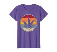 Cannabis Weed Vintage Pot Marijuana Retro Stoner Leaf Gift T-Shirt