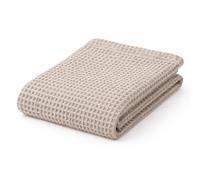 Cannanore Handlooms Premium Pure Cotton Waffle Bath Towel 60 x 120 cm Large Beige Soft Absorbent Quick Dry Lightweight 300 GSM Towel for Men and Women