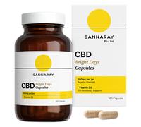 Cannaray Bright Days CBD 10mg 60 Capsules