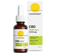 Cannaray CBD Oil Drops - Bright Days, 1500mg, Zesty Citrus | High Strength CBD (30ml)