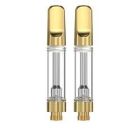 CannBro Titan 510 Cartridge Solid Metal Mouthpiece - 1.0ml, Gold Special Edition (piece, 2)
