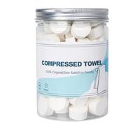 Canned Compressed Towels,100PCS Disposable Compressed Face Towel Portable Mini Coin Tissue for Travel,Sport,Camping,Outdoor Activities